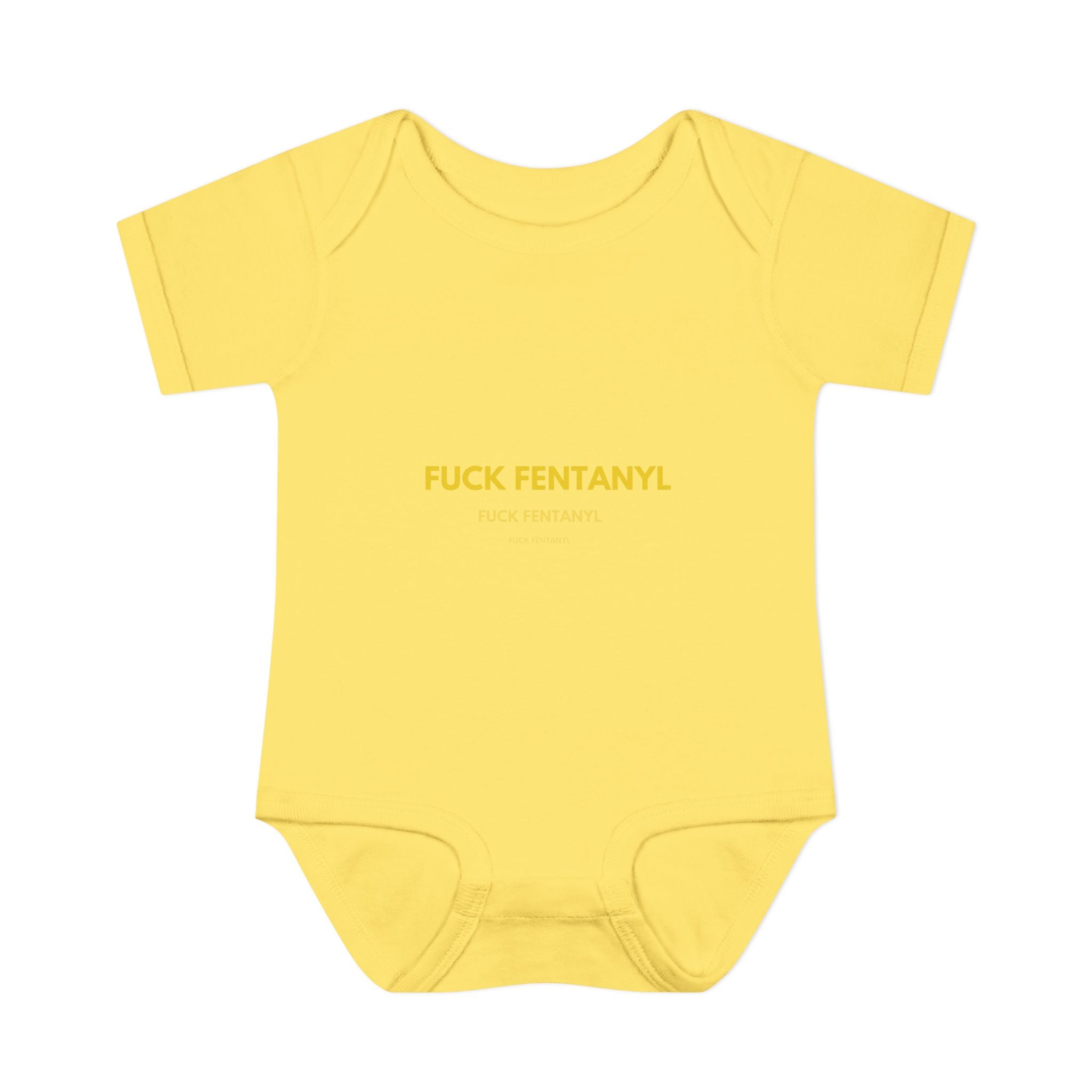 Infant Bodysuit — "F*** Fentanyl" Protest Baby Onesie