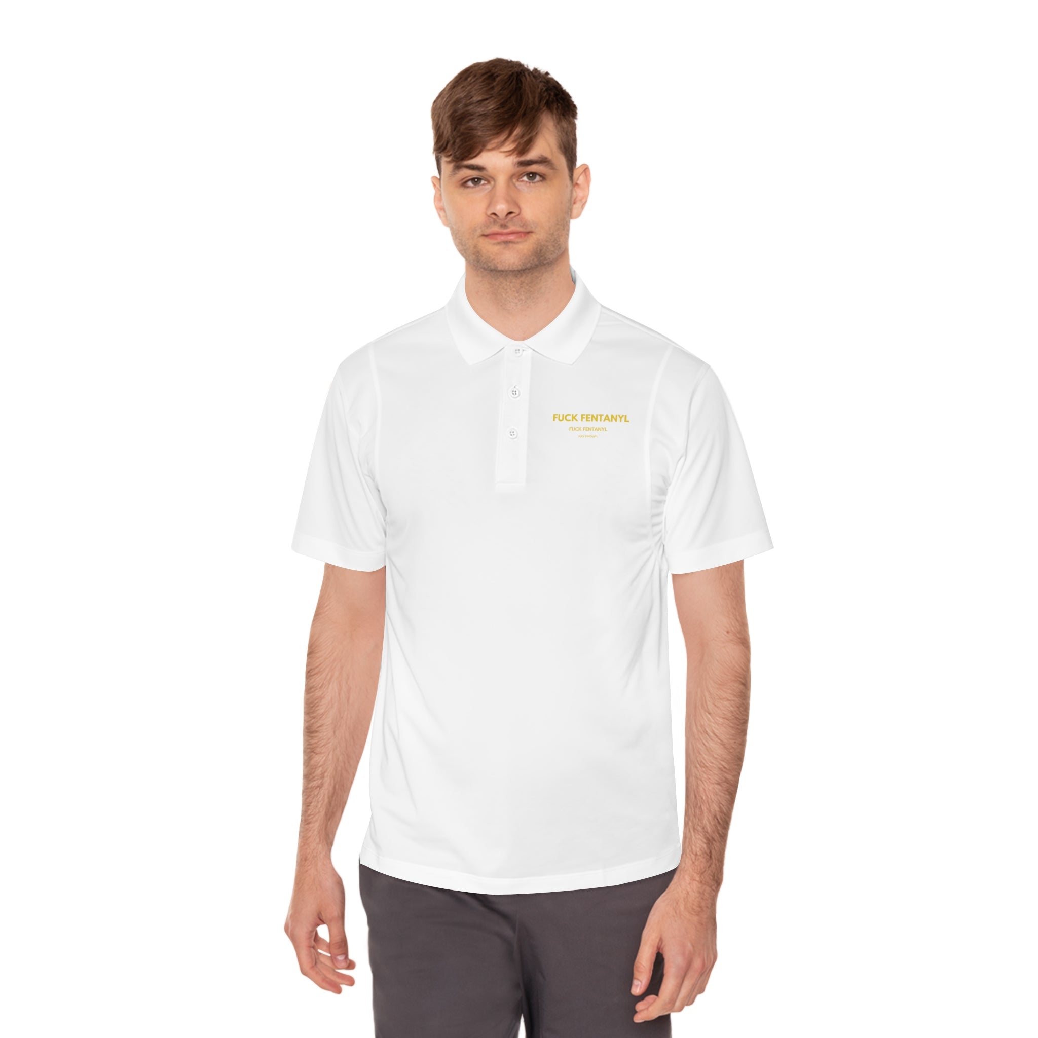 Men's Sport Polo — Minimal 'Peak Potential' Performance Shirt