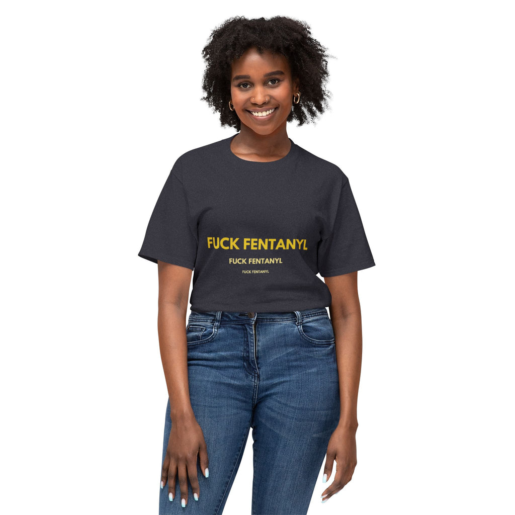 Anti-Fentanyl Protest T-Shirt — “FUCK FENTANYL” Bold Typography Tee