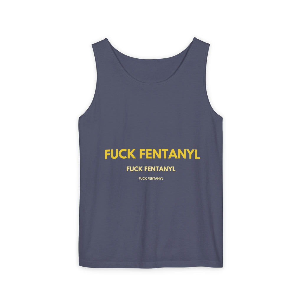 Anti-Fentanyl Tank Top — "FUCK FENTANYL" Graphic Recovery Awareness Tee