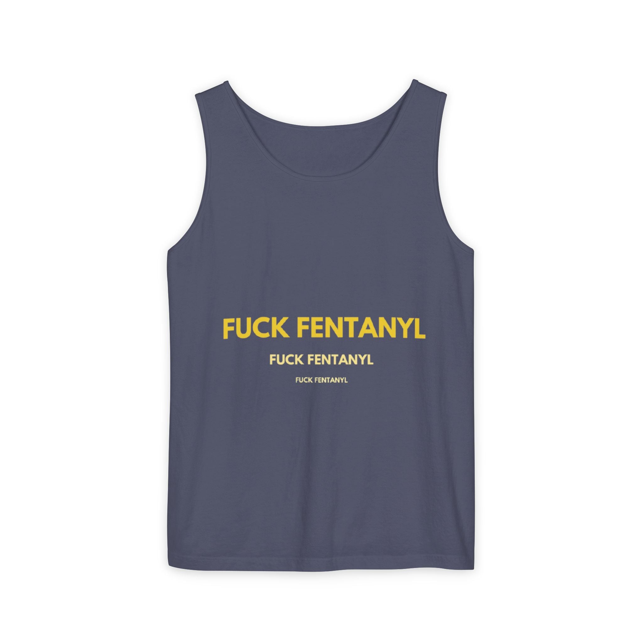 Anti-Fentanyl Tank Top — "FUCK FENTANYL" Graphic Recovery Awareness Tee