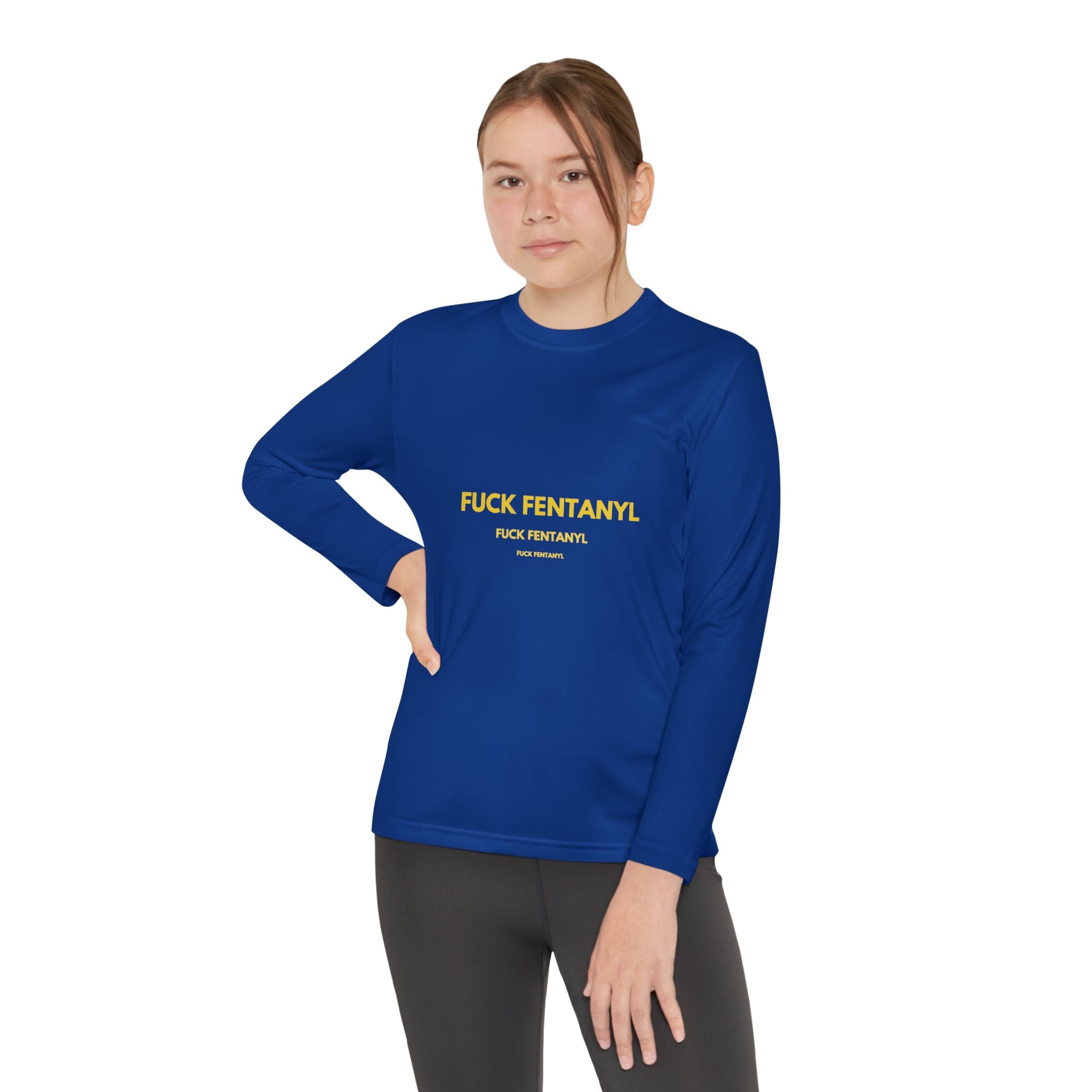 Youth Long Sleeve Tee — “F*** Fentanyl” Awareness Shirt