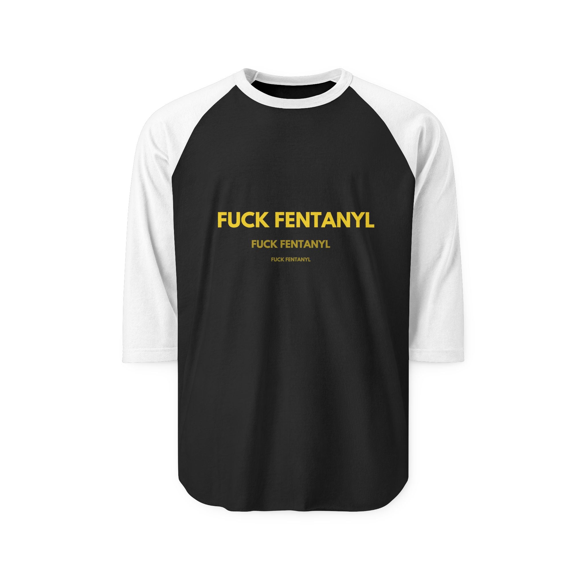 Raglan Shirt — F*ck Fentanyl Bold Awareness Tee