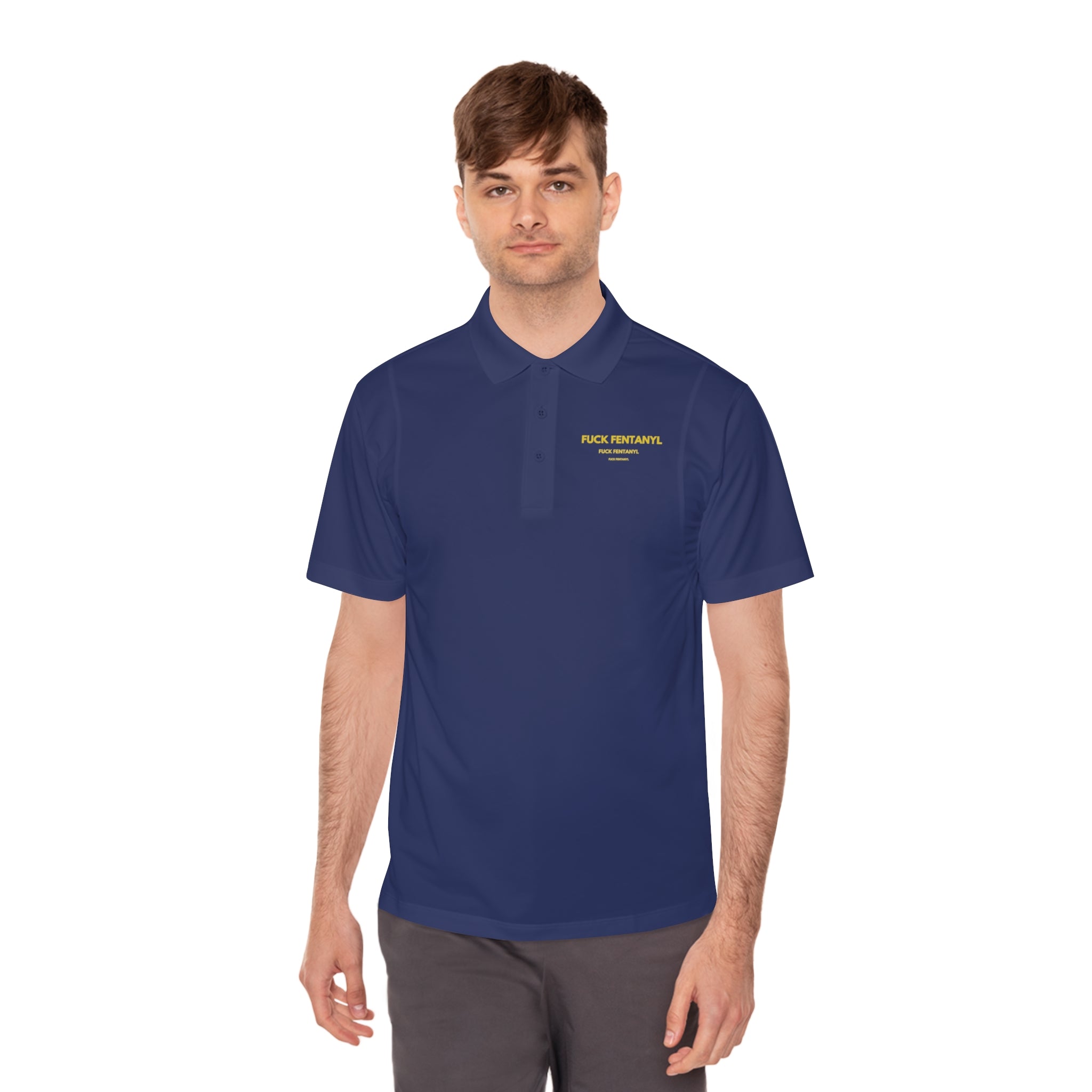Men's Sport Polo — Minimal 'Peak Potential' Performance Shirt