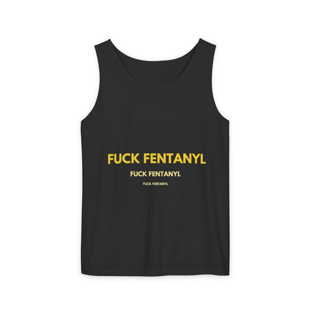 Anti-Fentanyl Tank Top — "FUCK FENTANYL" Graphic Recovery Awareness Tee