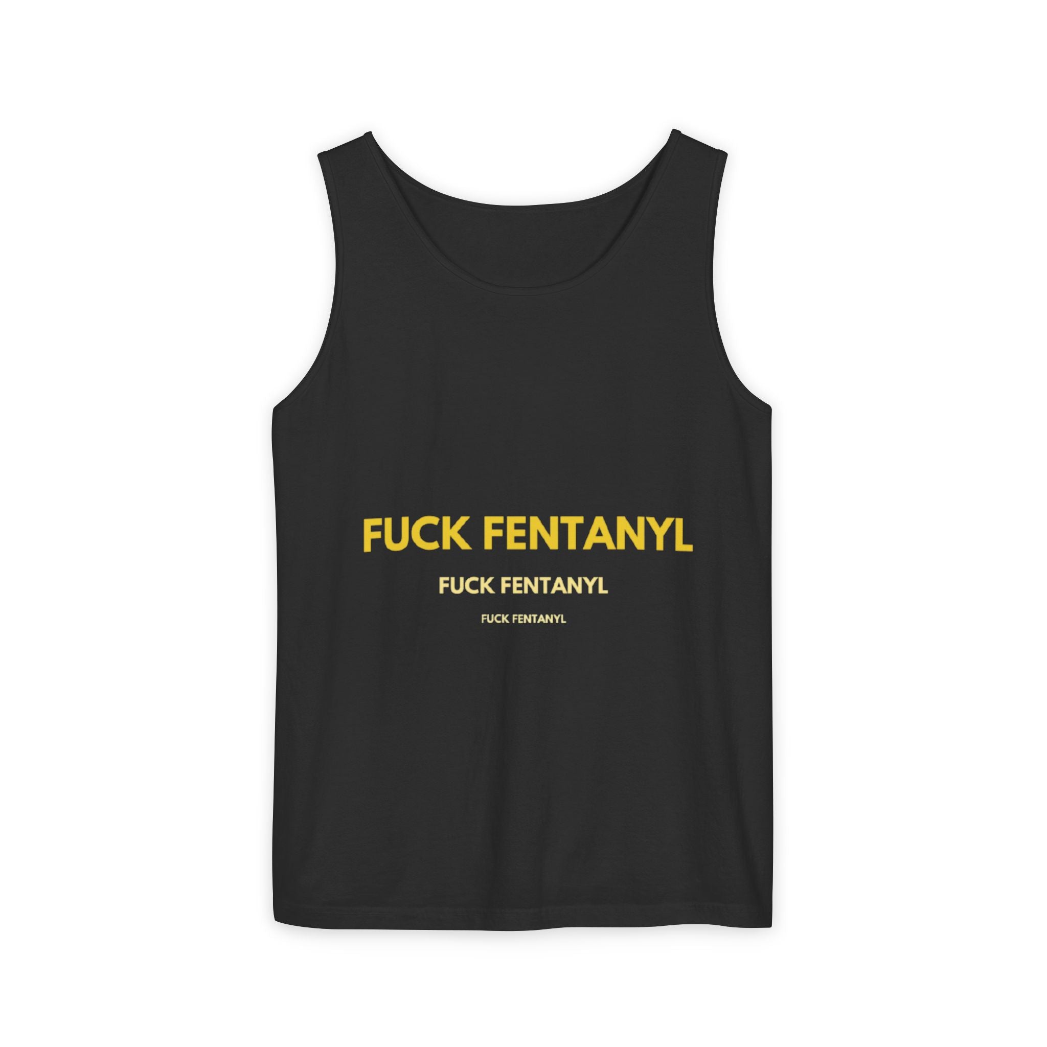 Anti-Fentanyl Tank Top — "FUCK FENTANYL" Graphic Recovery Awareness Tee