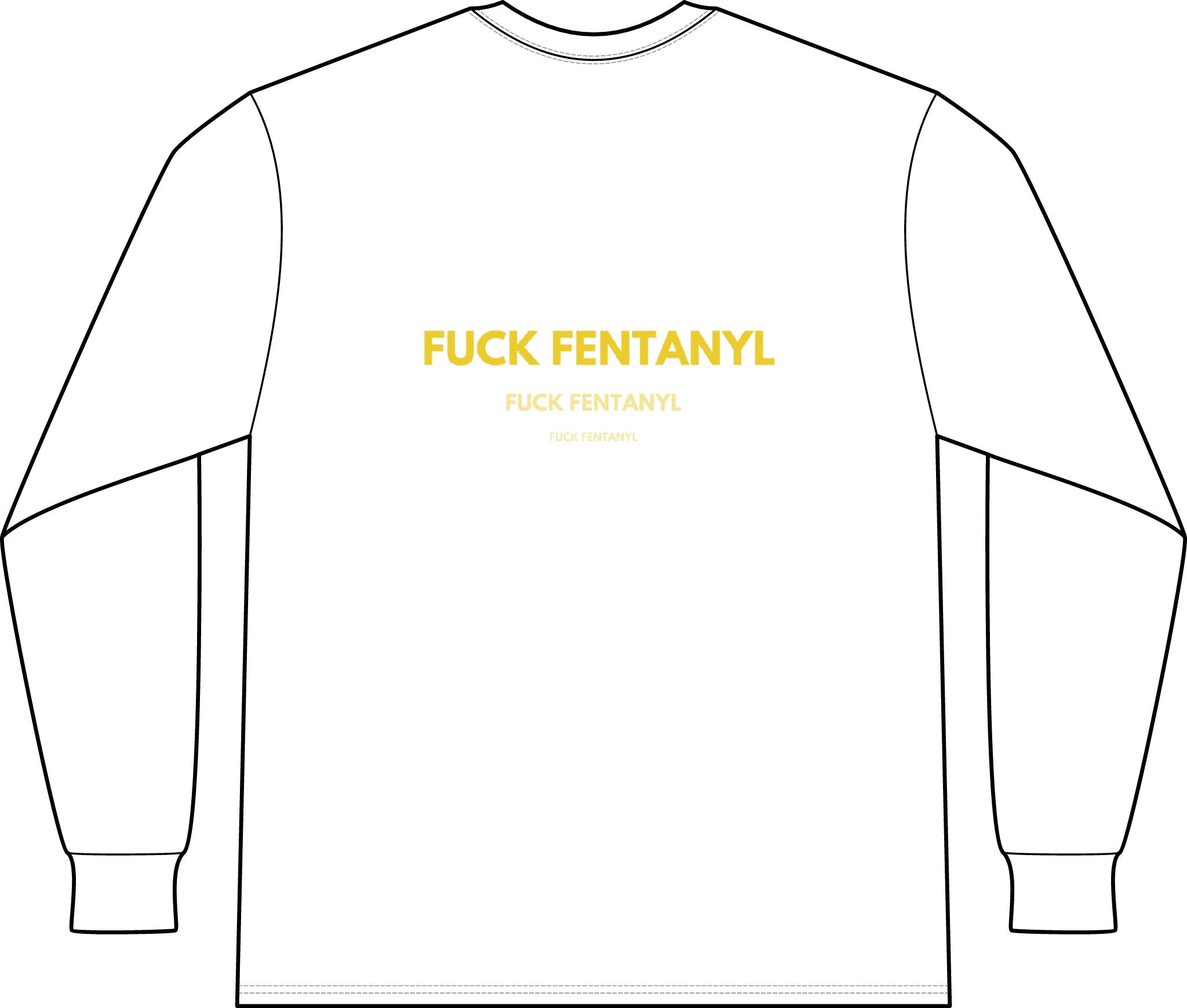 Long Sleeve Pocket Tee — "F*** Fentanyl" Awareness Shirt