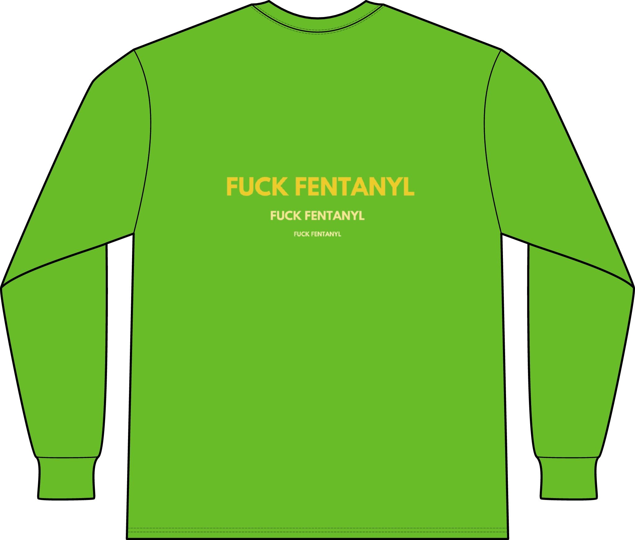 Long Sleeve Pocket Tee — "F*** Fentanyl" Awareness Shirt