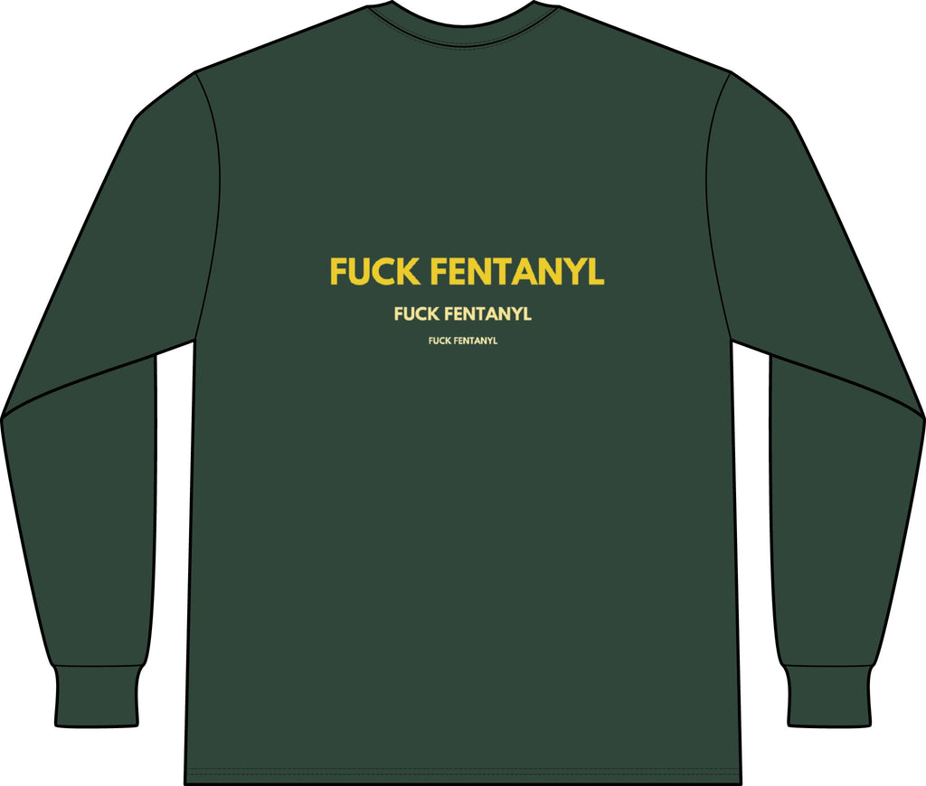 Long Sleeve Pocket Tee — "F*** Fentanyl" Awareness Shirt
