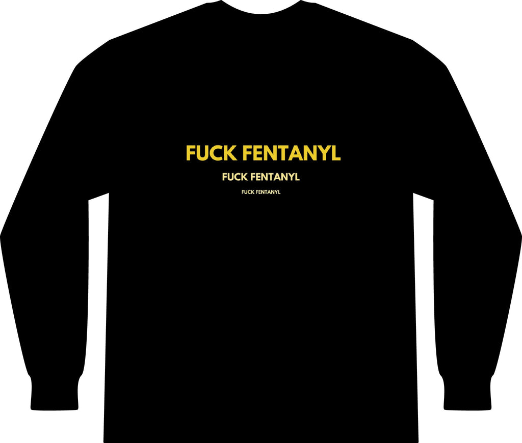 Long Sleeve Pocket Tee — "F*** Fentanyl" Awareness Shirt