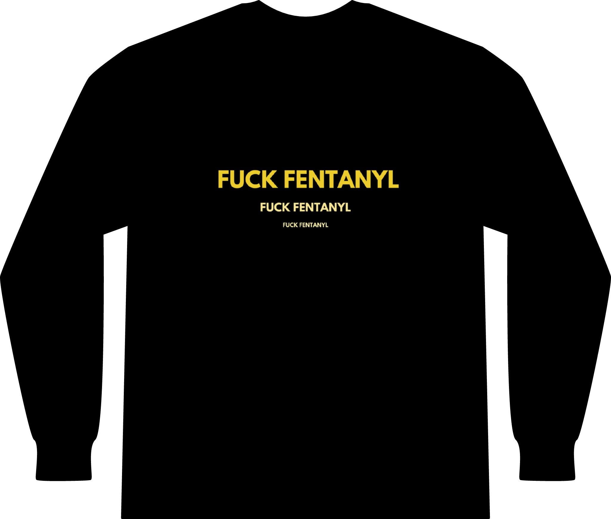 Long Sleeve Pocket Tee — "F*** Fentanyl" Awareness Shirt