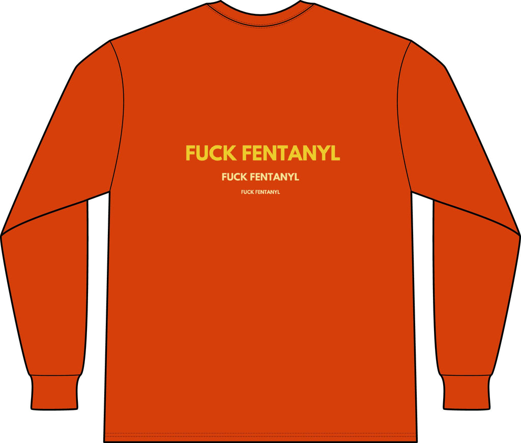 Long Sleeve Pocket Tee — "F*** Fentanyl" Awareness Shirt