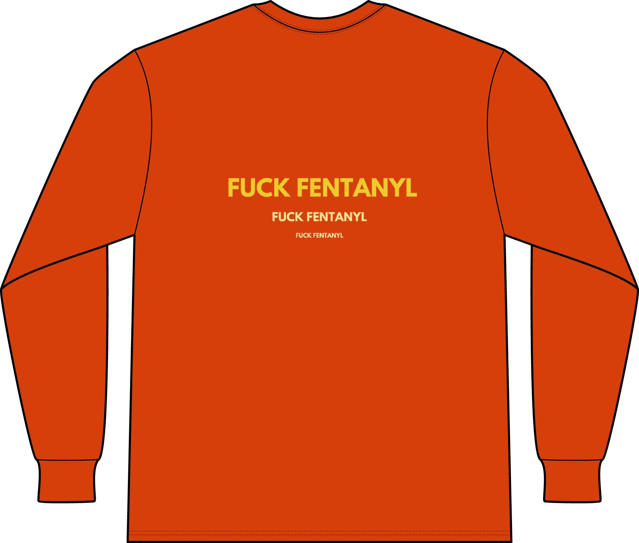 Long Sleeve Pocket Tee — "F*** Fentanyl" Awareness Shirt