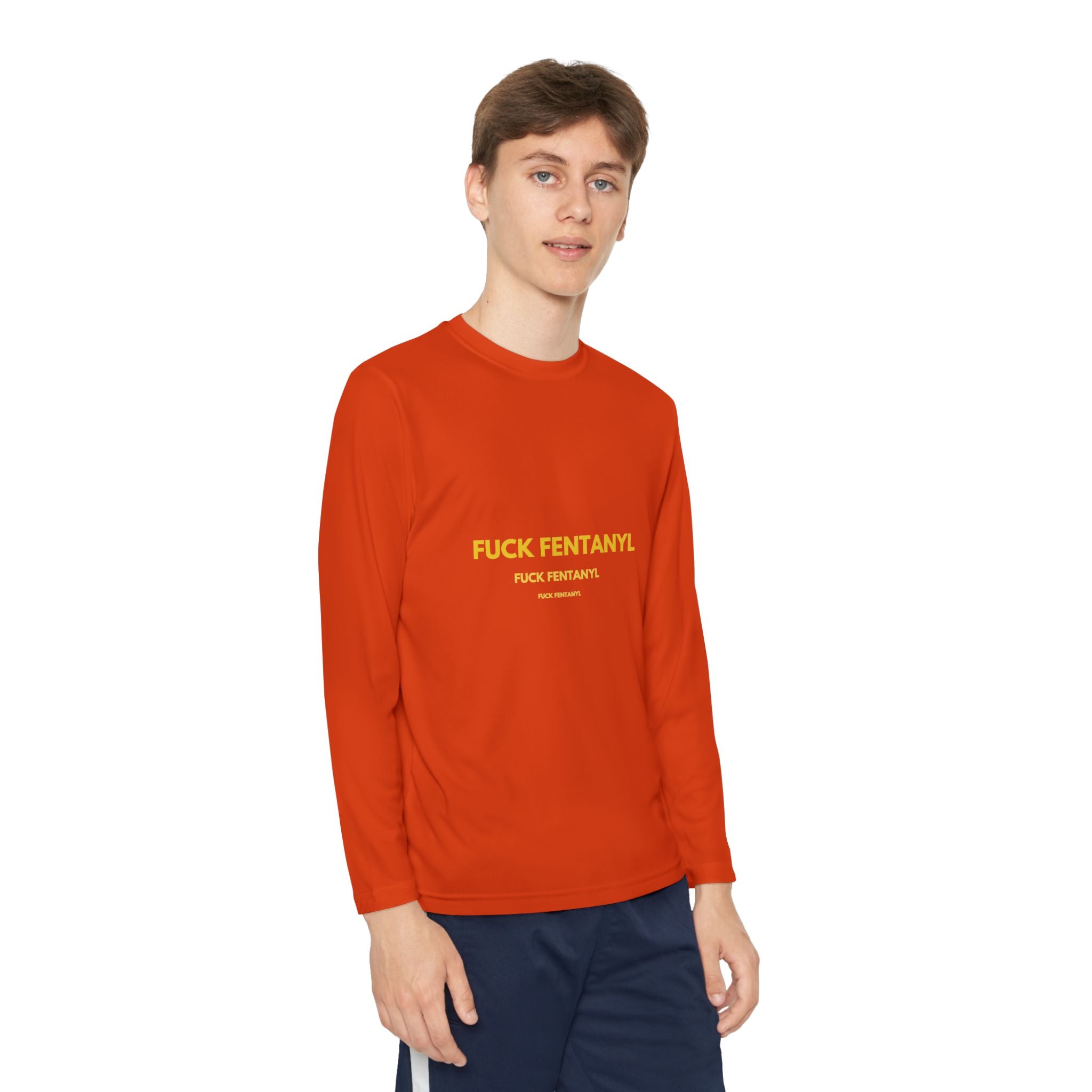 Youth Long Sleeve Tee — "F*** Fentanyl" Awareness Shirt