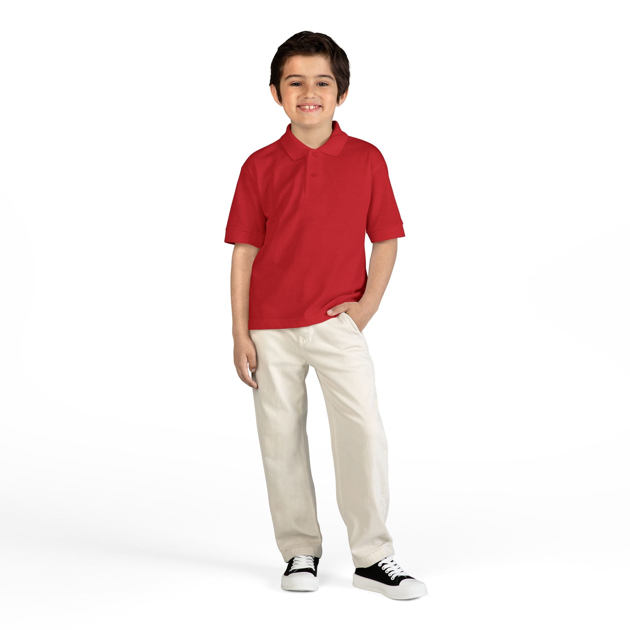 Youth Polo Shirt — “F*ck Fentanyl” Back Awareness Design