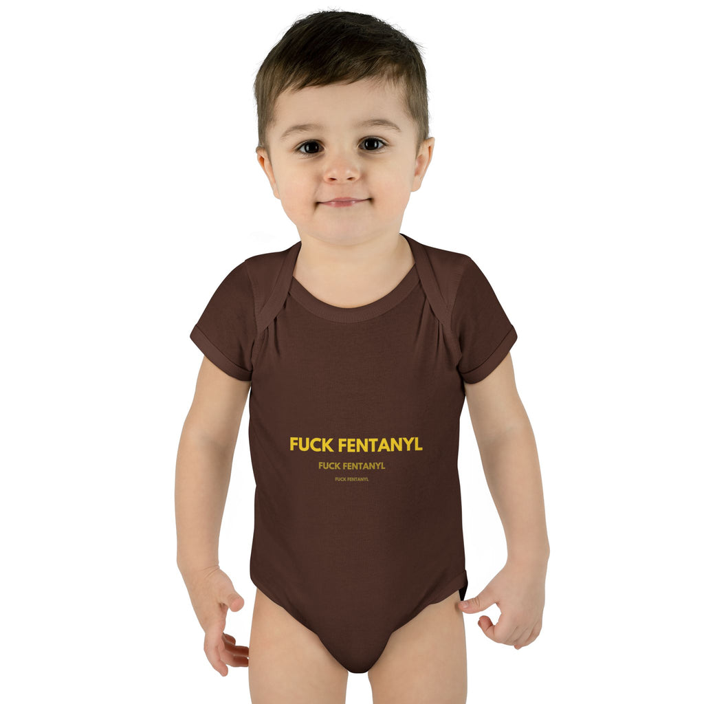 Infant Bodysuit — "F*** Fentanyl" Protest Baby Onesie