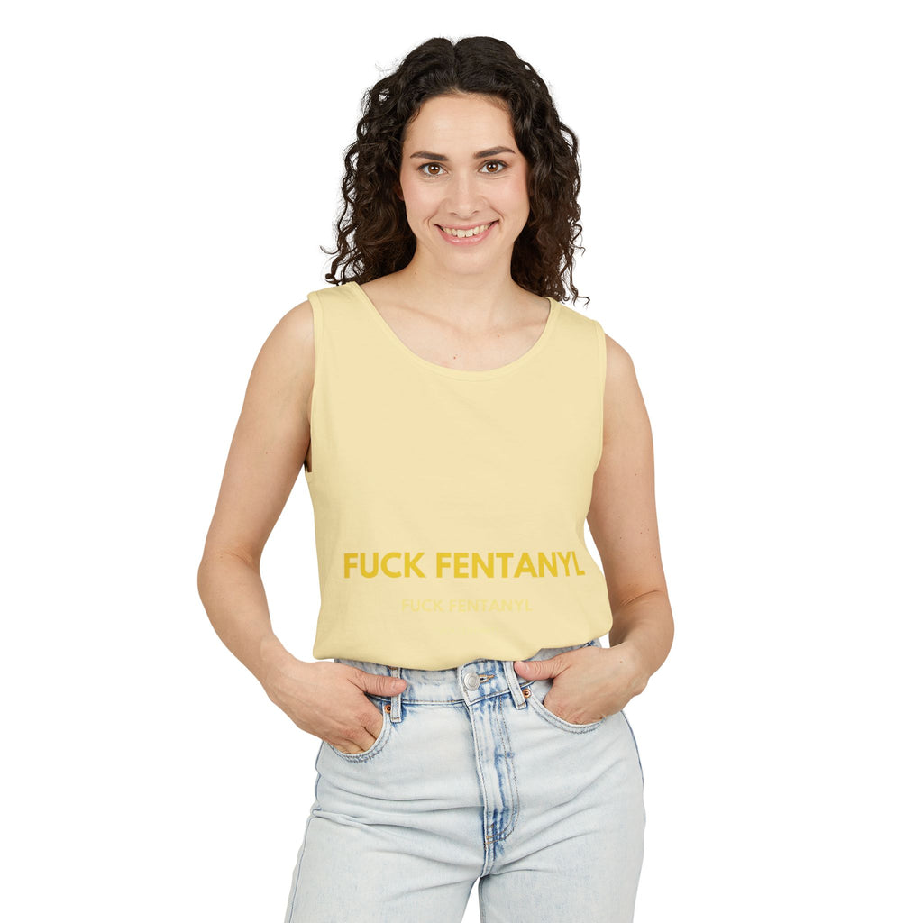 Anti-Fentanyl Tank Top — "FUCK FENTANYL" Graphic Recovery Awareness Tee