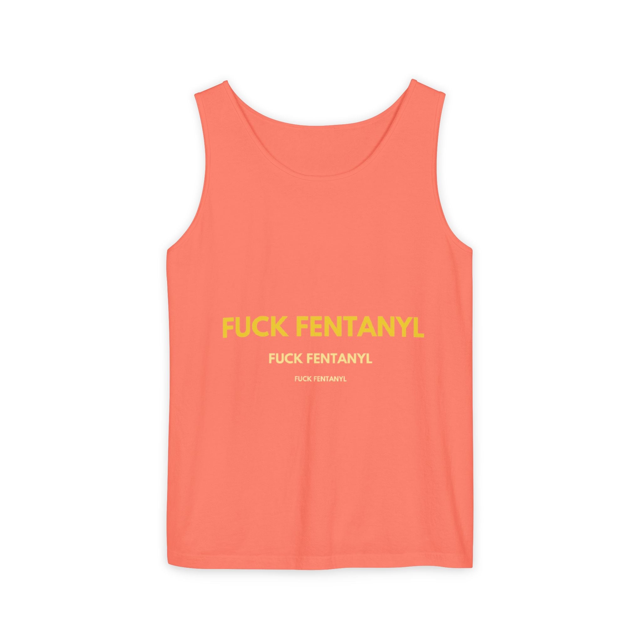 Anti-Fentanyl Tank Top — "FUCK FENTANYL" Graphic Recovery Awareness Tee